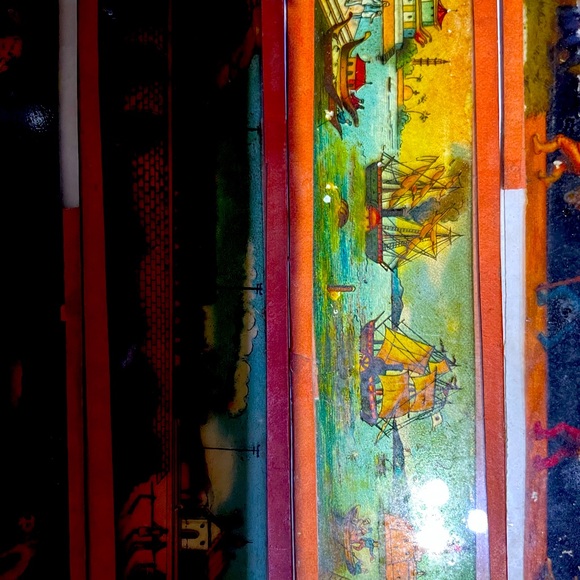 Magic Lantern glass painted slides lot of 6. Some damage as seen in pictures. - Picture 4 of 10